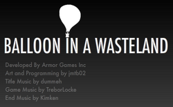 Balloon in a wasteland openingscreen