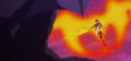 Seiya using Phoenix Overdrive against Chaos Machina
