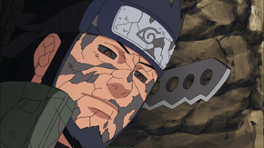 Asuma amparts his words