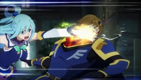 ...takes out her anger on him...