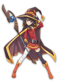 Curtido Curtir Compartilhar - Kono Subarashii Sekai Ni Shukufuku Wo Megumin  Render, HD Png Download - 716x1011(#263489) - PngFind