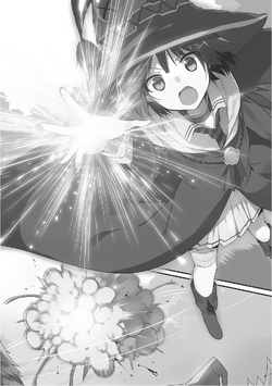 ALL IMAGES VIDEOS SHOPPING NEW Megumin I Kono Subarashii Sekai ni Shukufuku  wo! Wiki I FANDOM powered konosuba.wwk\a.com >wiki » Megumwn Megumin (57)  «am) is an Arch Wizard of the Crimson Magic