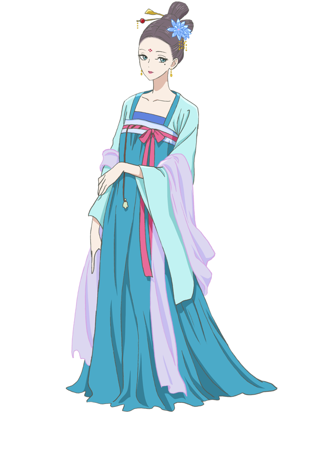Koukyuu no Karasu Raven of the Inner Palace Koushun Ka Blue Cosplay Costume