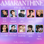 Members of AMARANTH1NE (including Kaneda Masahiro)