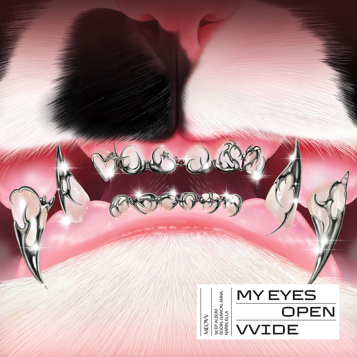 アイドル MEOVV MY EYES OPEN VVIDE JELLY PAW ver. MEOVV 1st Mini Album : MY EYES OPEN VVIDE (JELLY PAW ver