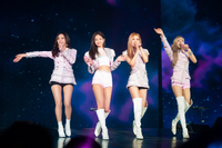 Blackpink performing at their In Your Area tour in Seoul