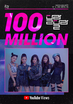 "Dalla Dalla" 100 Million views poster