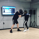 Boxing practice (Hana)