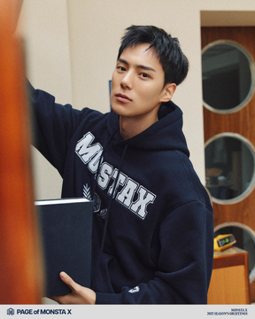 Minhyuk monsta x black hair shop