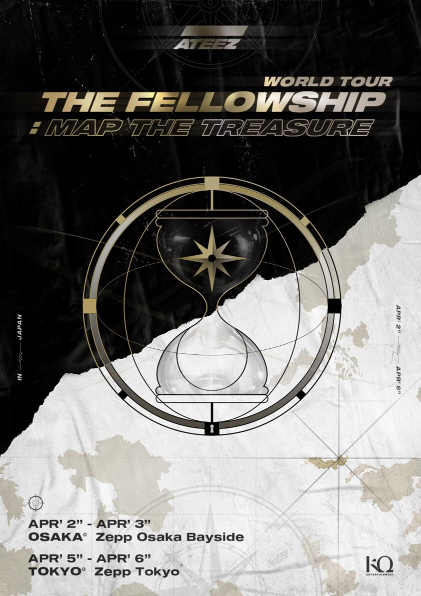 ATEEZ - ATEEZ WORLD TOUR THE FELLOWSHIP MAP THE TREASURE