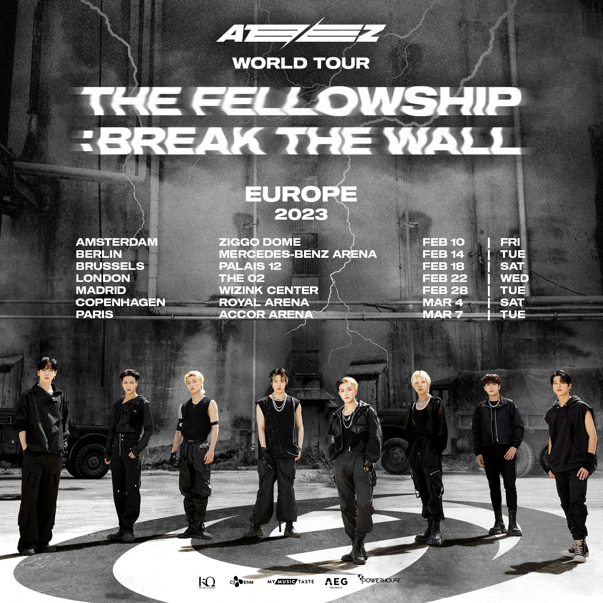 ATEEZ the Fellowship: Break the Wall Tour Poster 