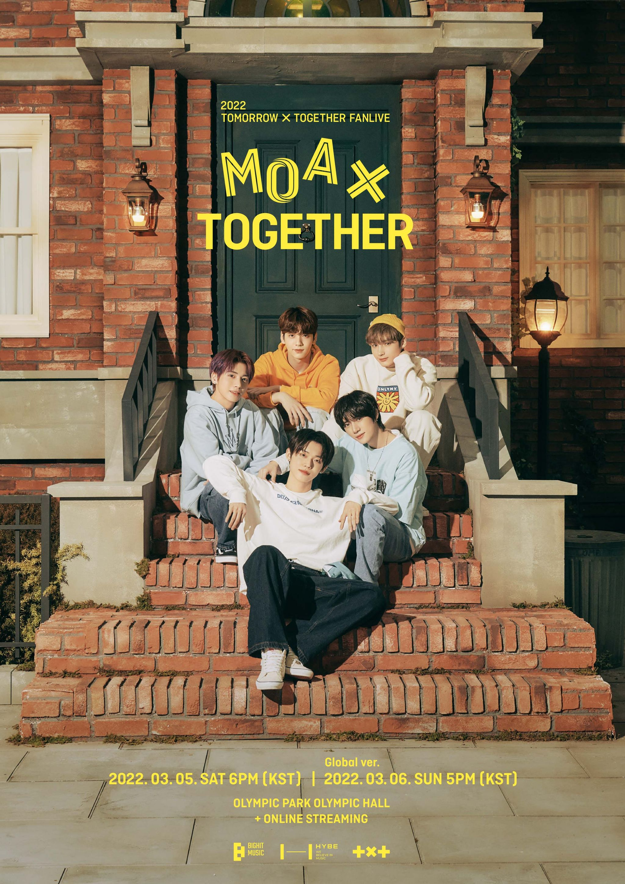 TXT MOA X TOGETHER 2022 FANLIVE ZIP UP HOODIE Official Goods