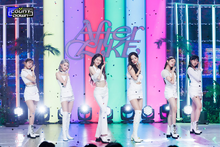 The group performing "" on Mnet's  on August 25, 2022