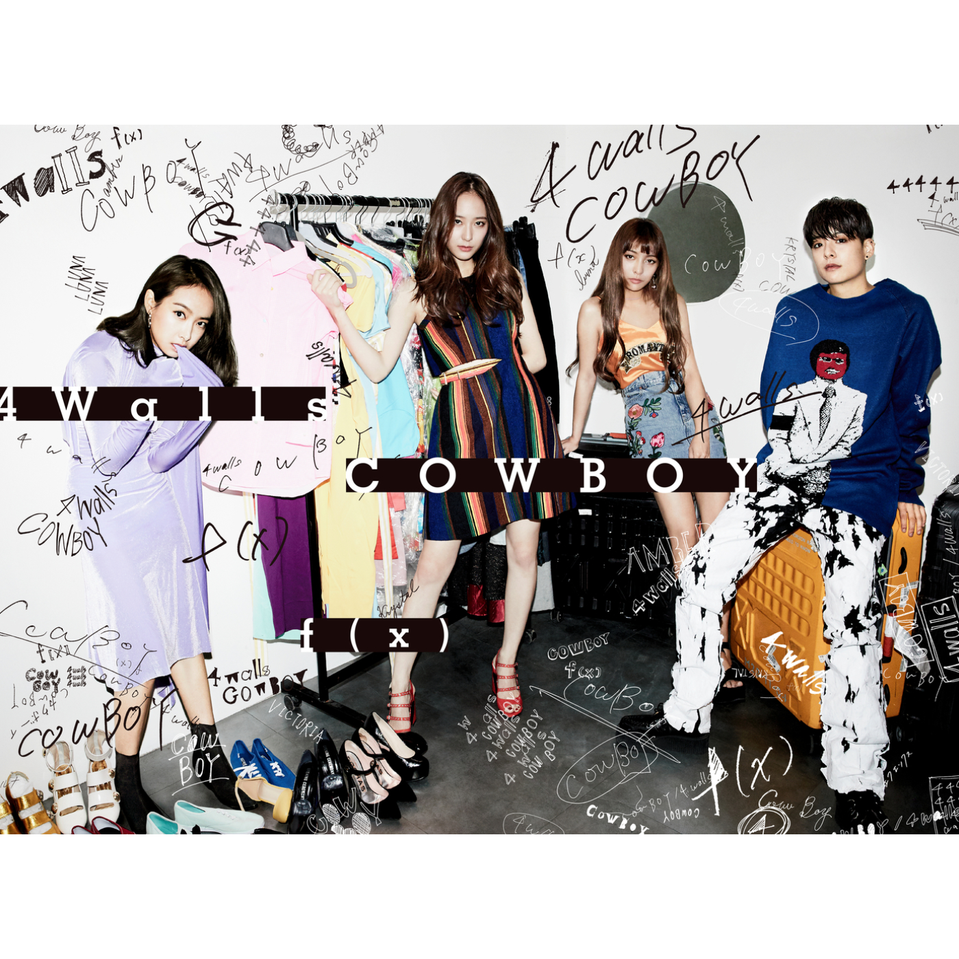 K-POP・アジア f(x)fx 4 WALLS f(x) 4 Walls Random Jacket Ver Korea Press Edition & Hot