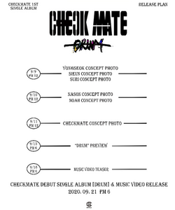 CHECKMATE 1st Single Album - DRUM CD