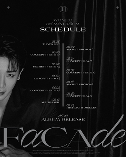 WONHO ウォノ FaCAde 店舗特典/サイン会当選トレカ ⭐トレカ付き⭐MONSTA X⭐WONHO「Facade」⭐韓国盤KPOP⭐ - メルカリ