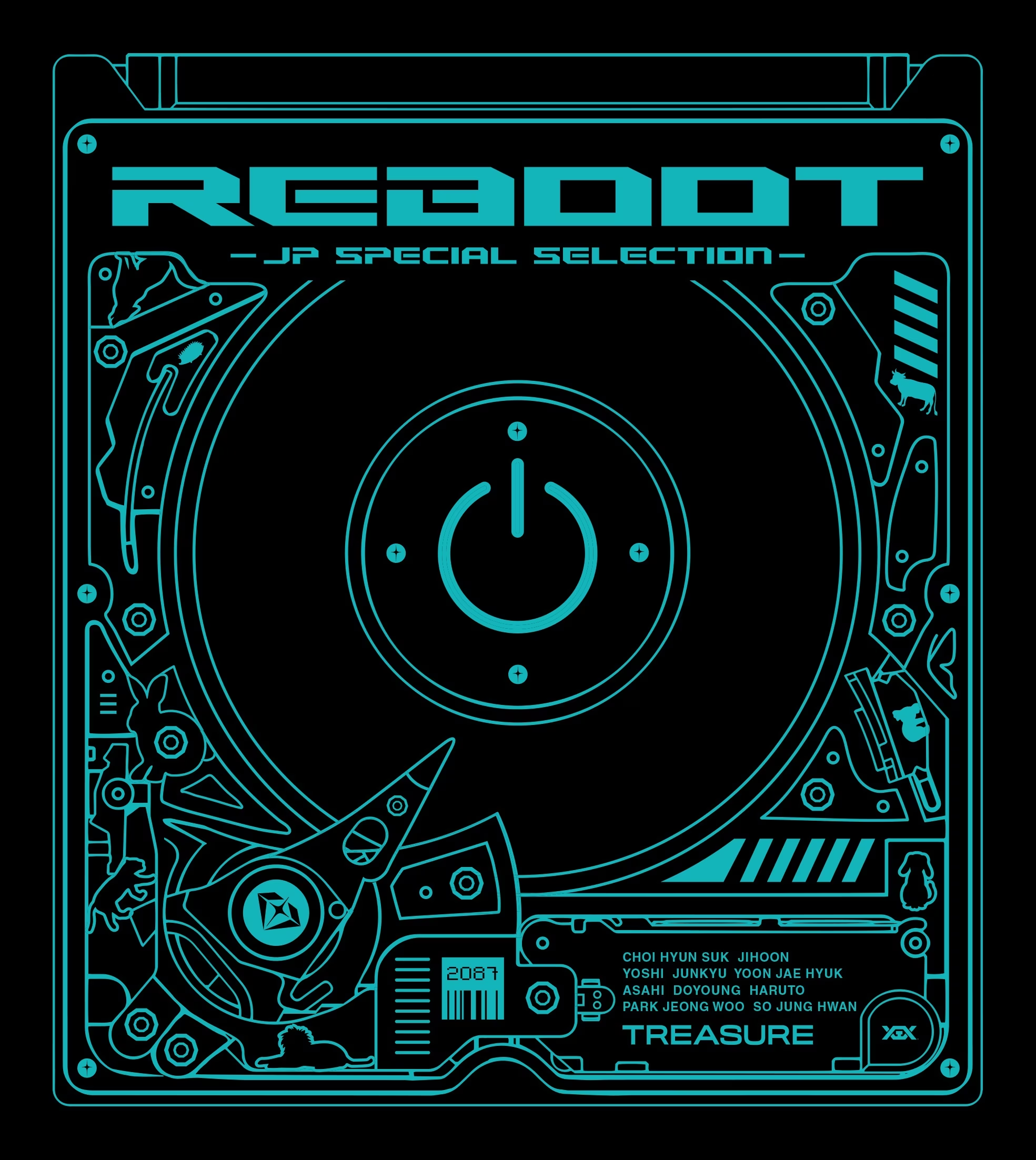 TREASURE REBOOT JP CD 公式 シリアル 新品未開封 - 邦楽
