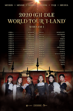 2020 (G)I-DLE World Tour 'I-Land : Who Am I' | Kpop Wiki | Fandom