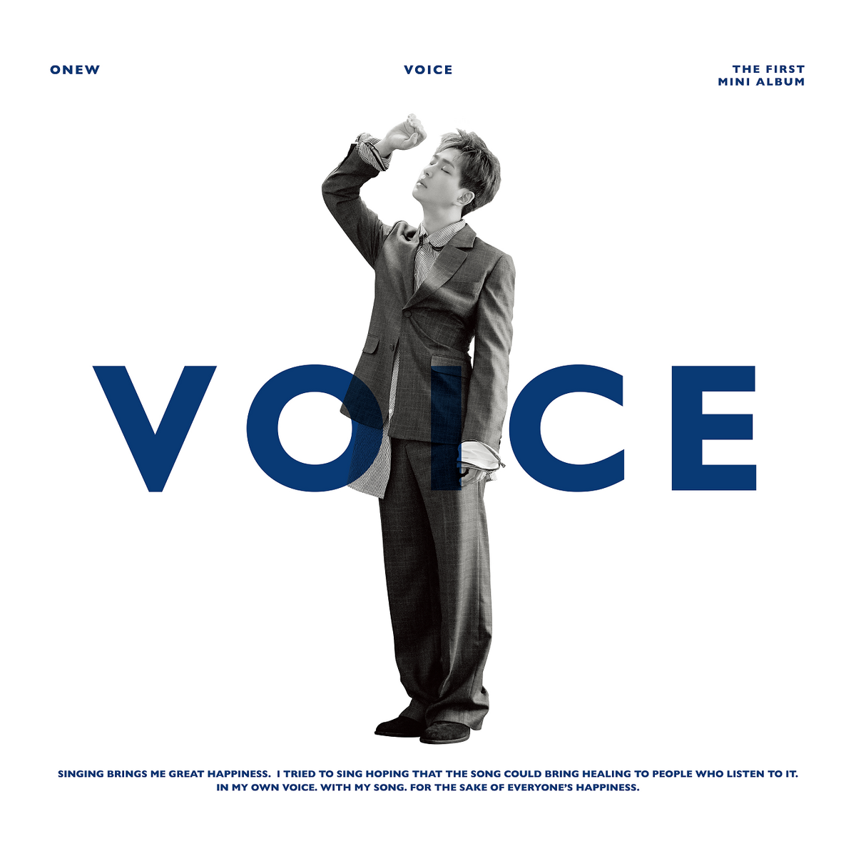 SHINee ONEW VOICE White ver. 1st Mini Solo Album 2018 CD +