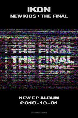 iKON NEW KIDS:THE FINAL 非売品 輸入盤 特典 ポスター Ikon - [New Kids:The Final] (EP Album BLACKOUT Version