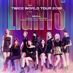 TWICE WORLD TOUR 2019 TWICE LIGHTS LENTICULAR PHOTOCARD