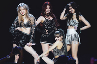 Blackpink performing at Coachella on April 9, 2019