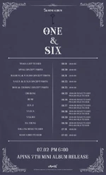 Apink One & Six release board.png (831 КБ) План-распорядок релиза