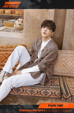 ATEEZ トレカ　ユノ　YUNHO treasure cafe限定特典 ATEEZ トレカ ユノ YUNHO treasure cafe限定特典 - メルカリ