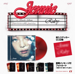 JENNIE RUBY 日本限定絵柄トレカ JENNIE RUBY 日本限定絵柄トレカ JENNIE 1ST STUDIO RUBY JAPAN