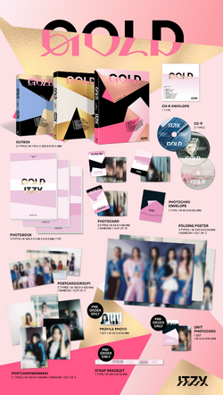 ITZY GOLD musickorea 特典トレカ itzy gold makestar 4.0 特典 トレカ 5枚コンプセット - メルカリ