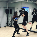 Boxing practice (Unidentified trainee)