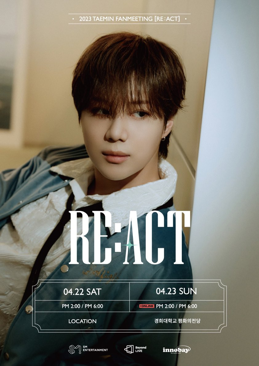 TAEMIN SHINEE 2023 FANMEETING RE : ACT OFFICIAL MD ACRYLIC