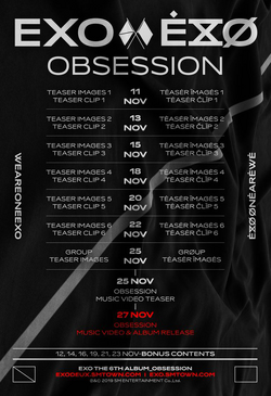 EXO Obsession EXO SC キノ アルバム 20枚 セット EXO - [Obsession] (6th Album X-EXO Version) – kpopalbums.com