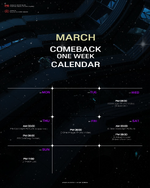 March Comeback One Week Calendar