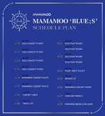 MAMAMOO Blue;s schedule plan