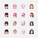 BLACKPINK- The Show livestream in-chat emojis
