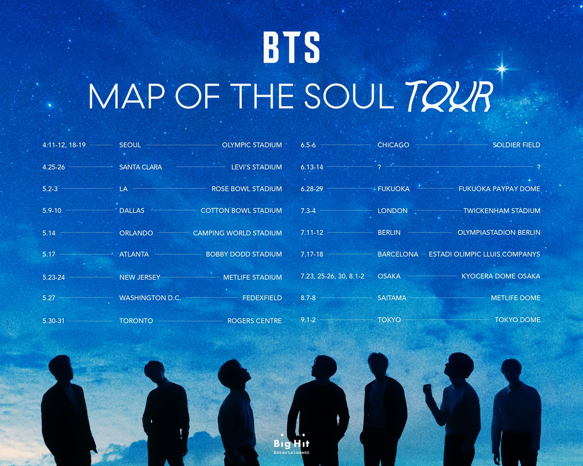 BTS Map of the Soul Tour | Kpop Wiki | Fandom