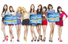 Girls' Generation para Intel Asia