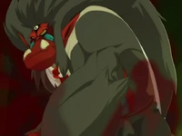 In Wakfu season 2 episode 21, while Sadlygrove has been turned into a primate by the Bellaphones, Evangelyne helps him take control of the Iop. Since Sadlygrove is already mindless in this state, Rubilax is able to fully control him.