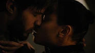 Seg-El kissing Lyta-Zod after being apart