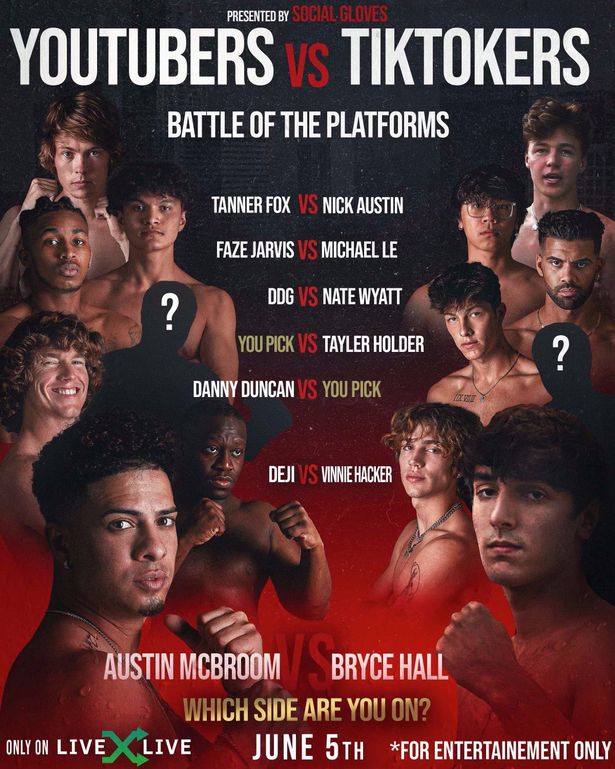 vs. TikTok fight results: Austin McBroom TKO's Bryce Hall,  AnEsonGib gets robbed
