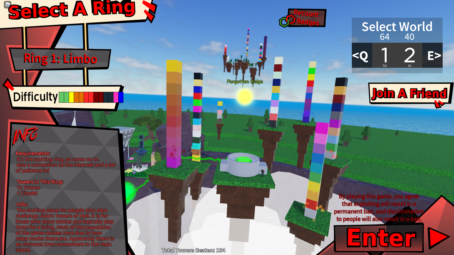 Ring Select Juke S Towers Of Hell Wiki Fandom - roblox 7 rings