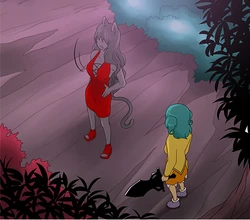  (half) and  (pure-blood). Parr exhibits feline traits inherited from her sura ancestor(s)