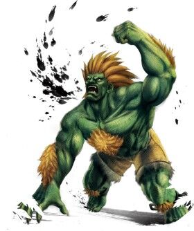 Why is Blanka Green in Street Fighter?