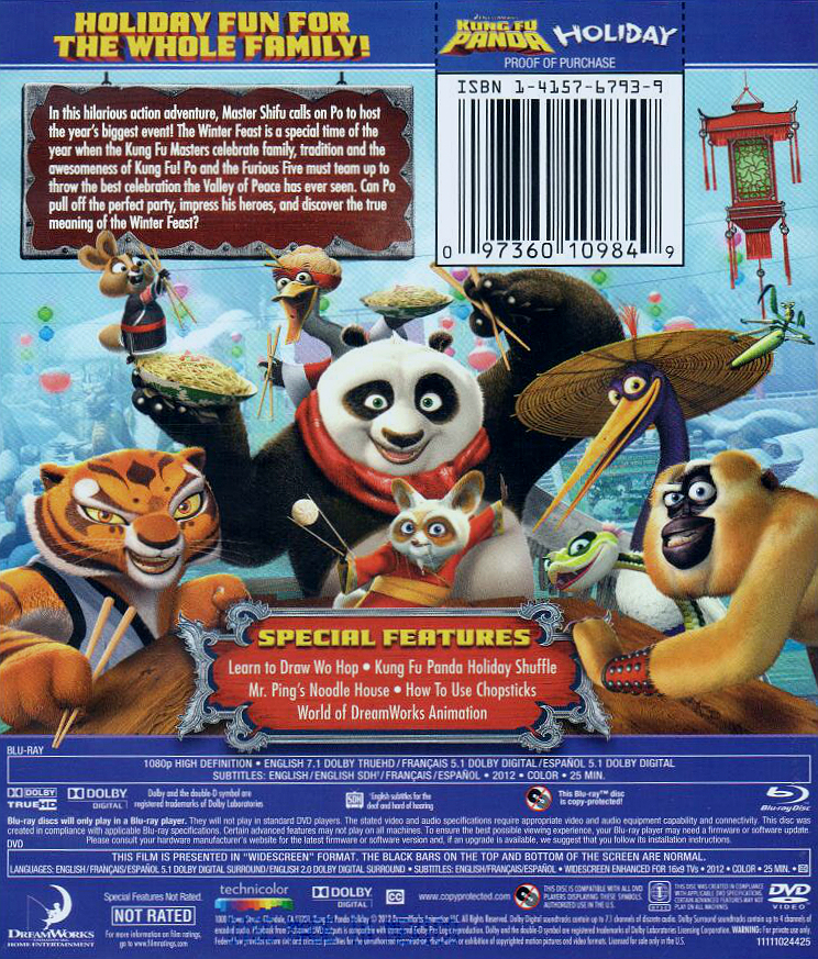 kung fu panda holiday poster