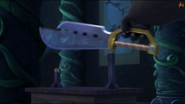 Po taking the Sword of Heroes in Legends of Awesomeness