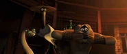 Crane and the others feared at Po and Tigress in Kung Fu Panda 2