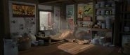 Po's bedroom on the top floor