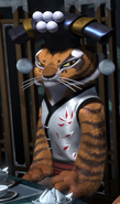 Tigress' silver-colored formal Winter Feast attire as featured in Kung Fu Panda Holiday
