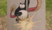 A painting of the sapling with Po